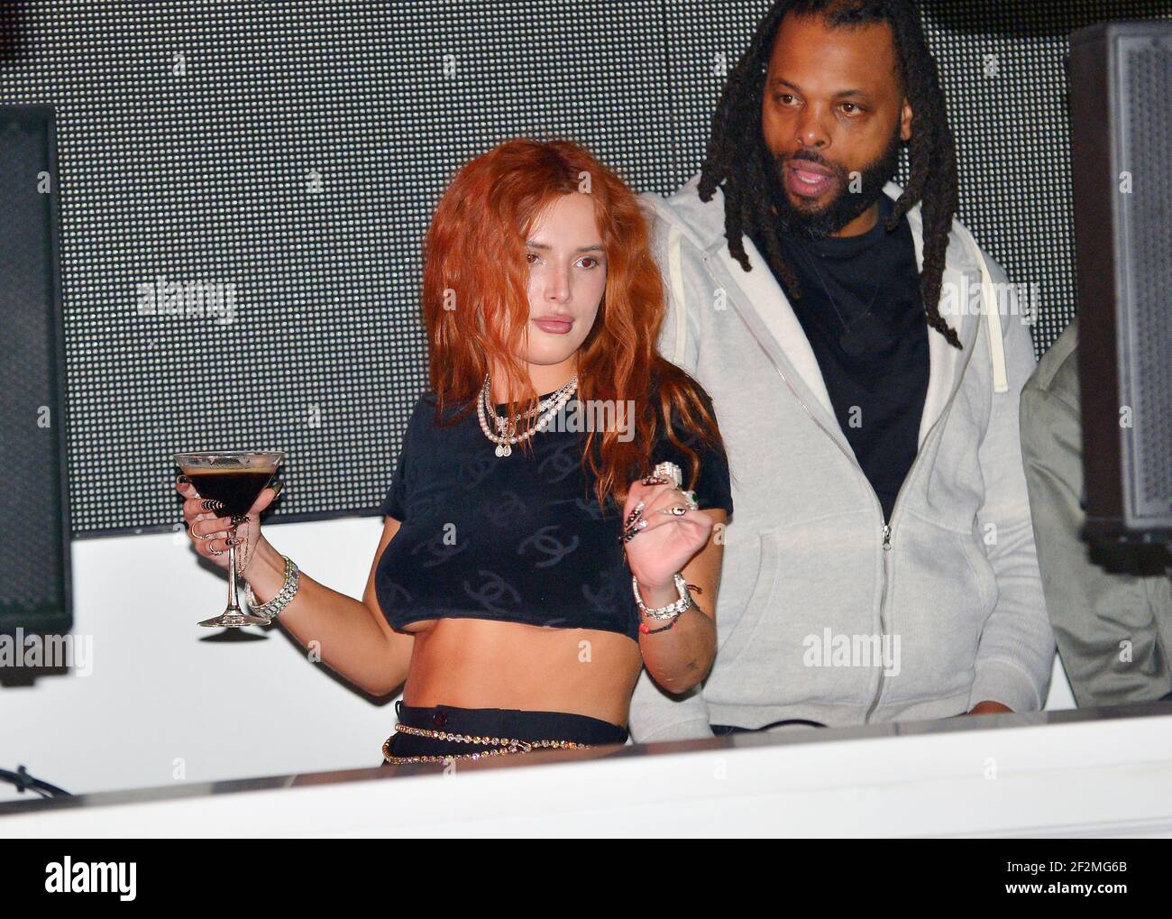 Miami Beach, Florida, USA. 11th Mar, 2021. Bella Thorne Hosts a DJ Set