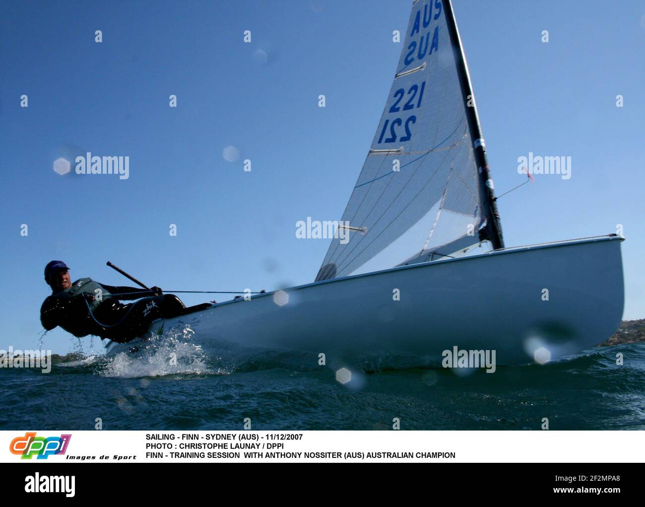 SAILING FINN SYDNEY AUS 11 12 2007 PHOTO CHRISTOPHE LAUNAY 