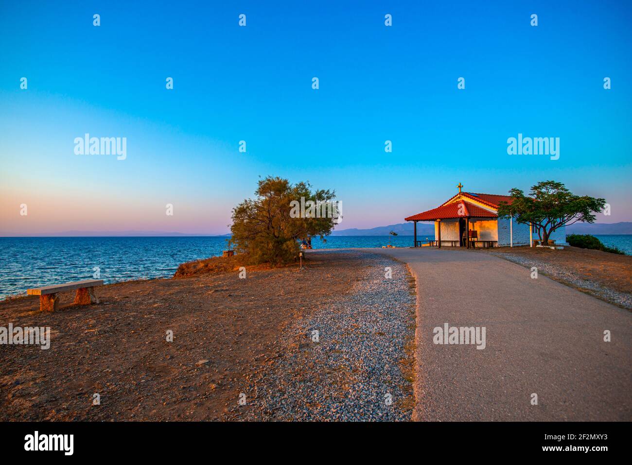 Sea landscape in Greece Stock Photo - Alamy