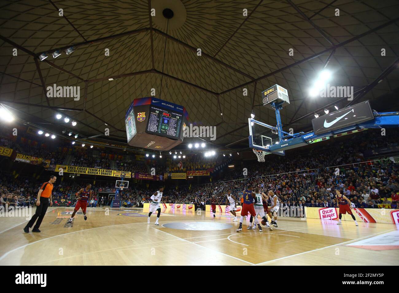 Genaral view of the Palau Blaugrana during the Euroleague basketball match between FC Barcelona and Panathinaikos Athenes, at Palau Blaugrana, in Barcelona, Spain, on December 2, 2016.Photo Manuel Blondeau / AOP Press / DPPI Stock Photo