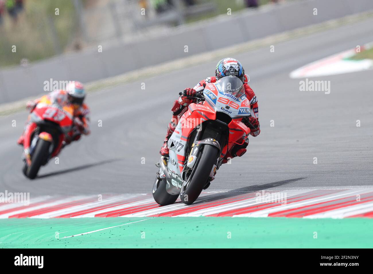 Jorge LORENZO of Spain and Ducati Team competes during Moto GP race at The Catalunya Grand Prix from June 15 to 17th, 2018 in Barcelona , Spain - Photo manuel Blondeau / AOP Press / DPPI Stock Photo