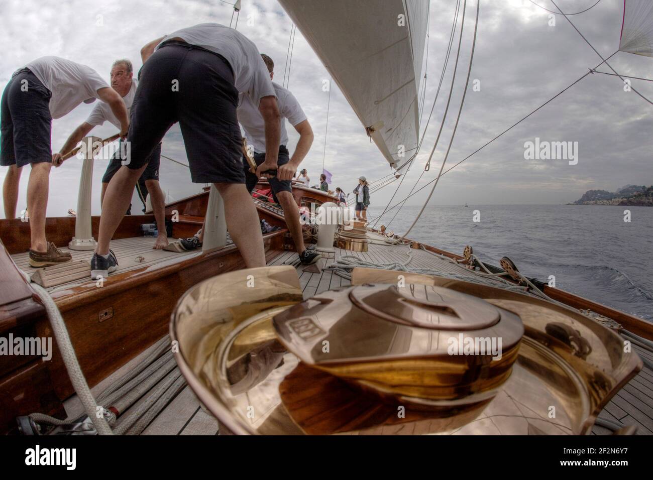 SAILING - On board Shamrock V (JK3) during the Regates Royales in ...