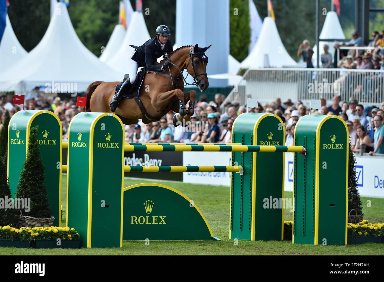 Ben MAHER (GBR) riding EXPLOSION W during the CHIO of Aachen, Rolex Grand  Prix Jumping event on July 21, 2019 in Aachen, Germany - Photo Christophe  Bricot / DPPI Stock Photo - Alamy