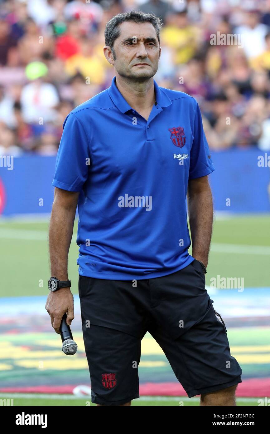 Head Coach Ernesto Valverde Of FC Barcelona During The Joan Gamper head-coach-ernesto-valverde-of-fc-barcelona-during-the-joan-gamper