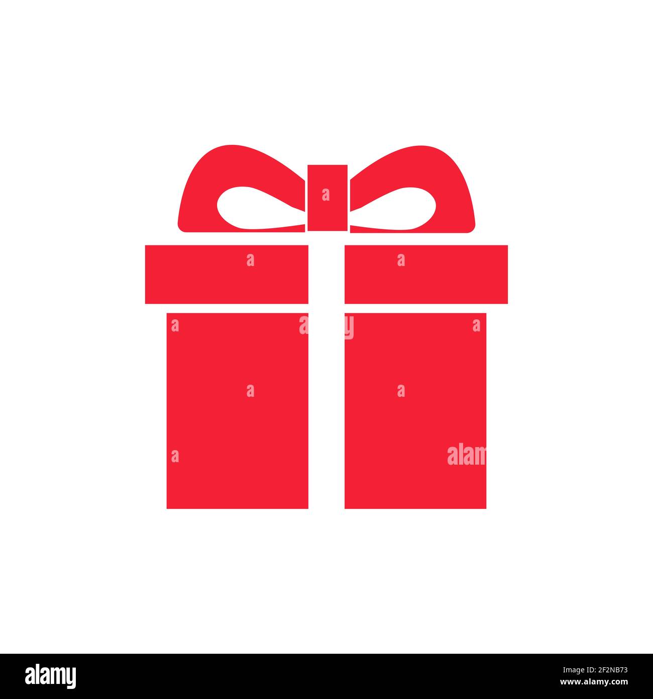 Illustration of gift box icon o background. Christmas gift icon illustration vector symbol. Present gift box icon. Package in gift wrap, vector Stock Vector