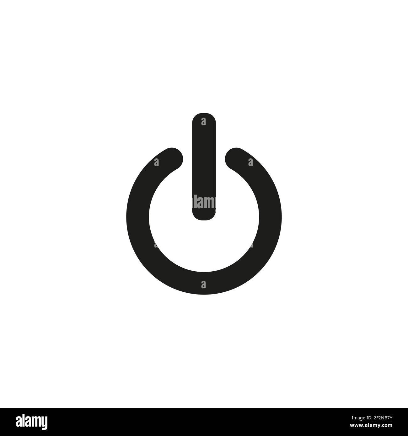 Power icon Vector Illustration on the white background Stock Vector ...