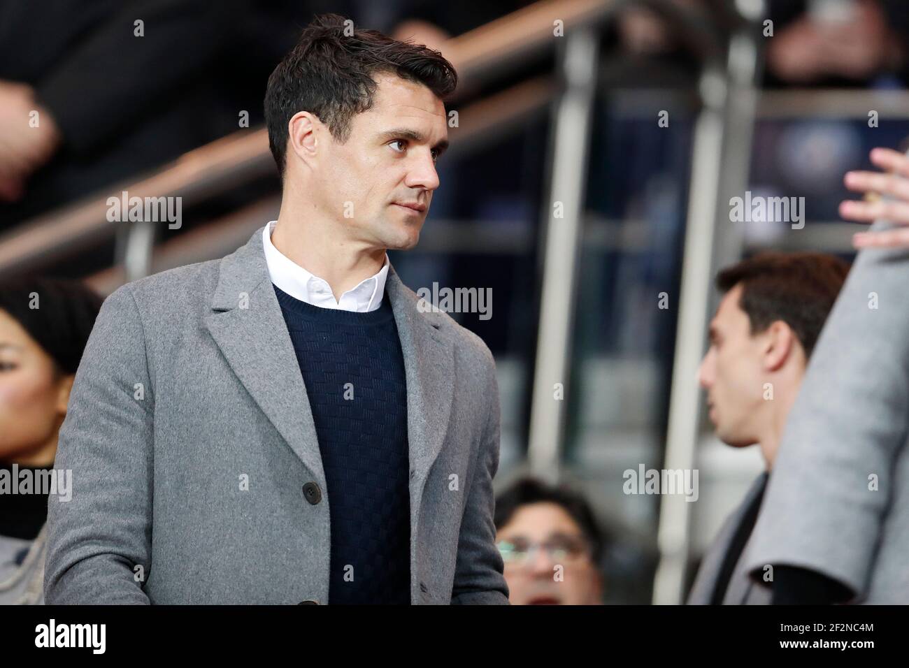 Former New Zealand player Dan Carter looks on during the French Championship Ligue 1 football match between Paris Saint-Germain and Olympique Lyonnais on March 19, 2017 at Parc des Princes stadium in Paris, France - Photo Benjamin Cremel / DPPI Stock Photo