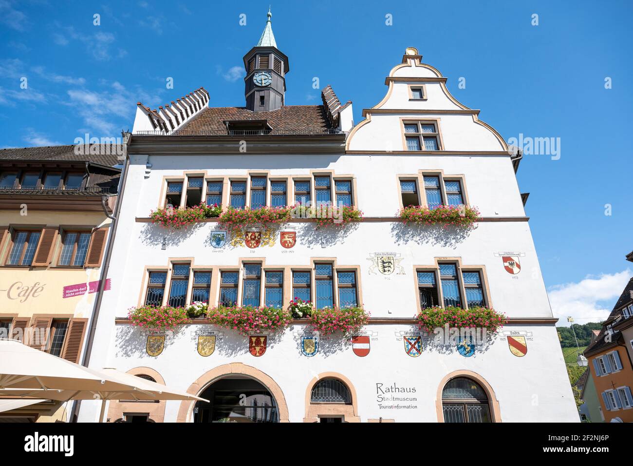 Germany, Baden-Wuerttemberg, Staufen, the town hall. Stock Photo
