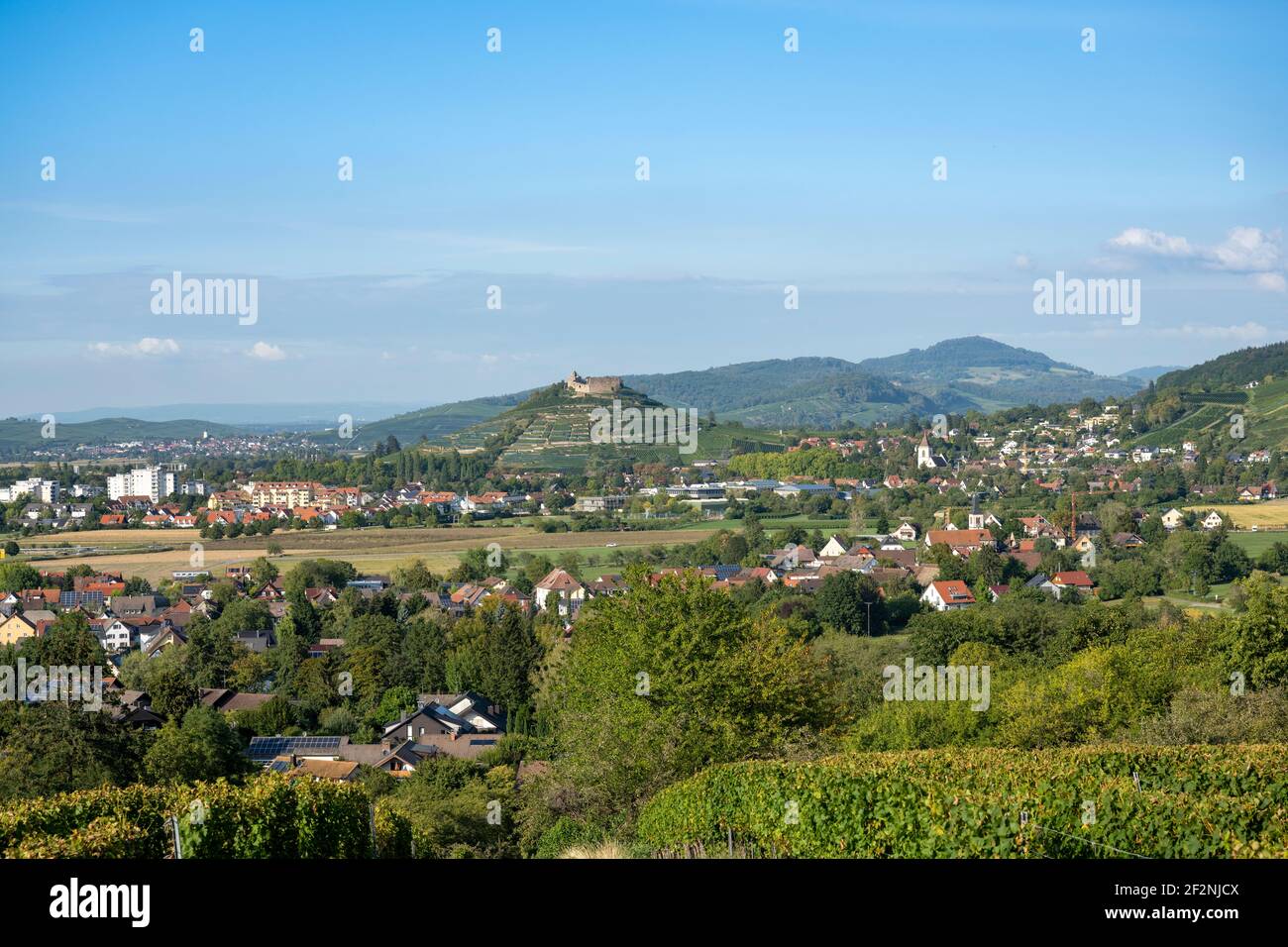 Germany, Baden-Wuerttemberg, Staufen, view of Staufen from the south. Stock Photo