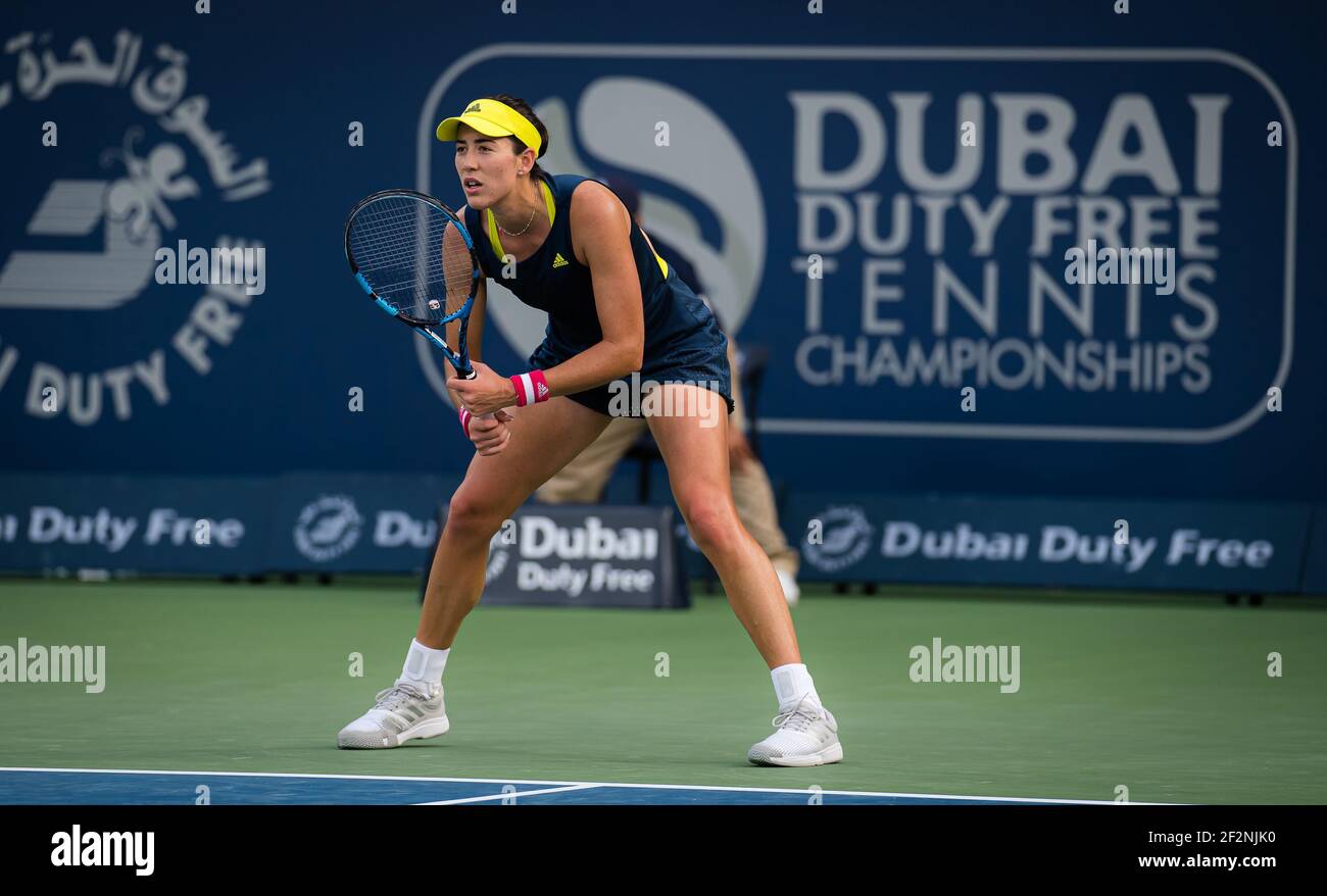 Garbine Muguruza Tennis - Dubai Tennis Championships 2022 - Dubai - WTA -  Dubai Duty Free Tennis Stadium - United Arab Emirates - 2022