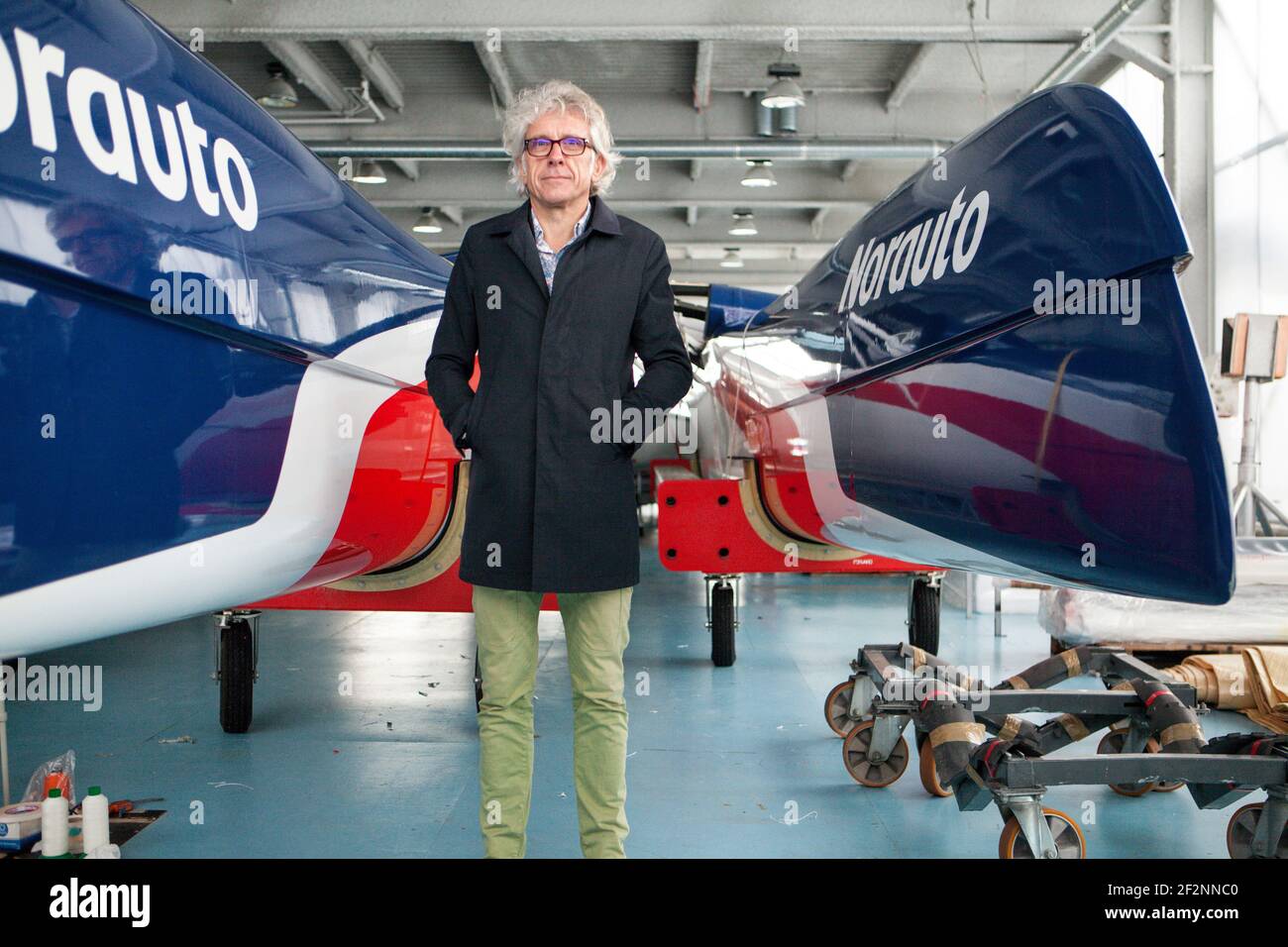 Martin Fisher, PhD in fluid mechanics, Martin Fischer works also as a naval architect, He is considered as one of the fast multihulls specialists, on January 3, 2017 in Lorient, France - Photo Christophe Launay / DPPI Stock Photo