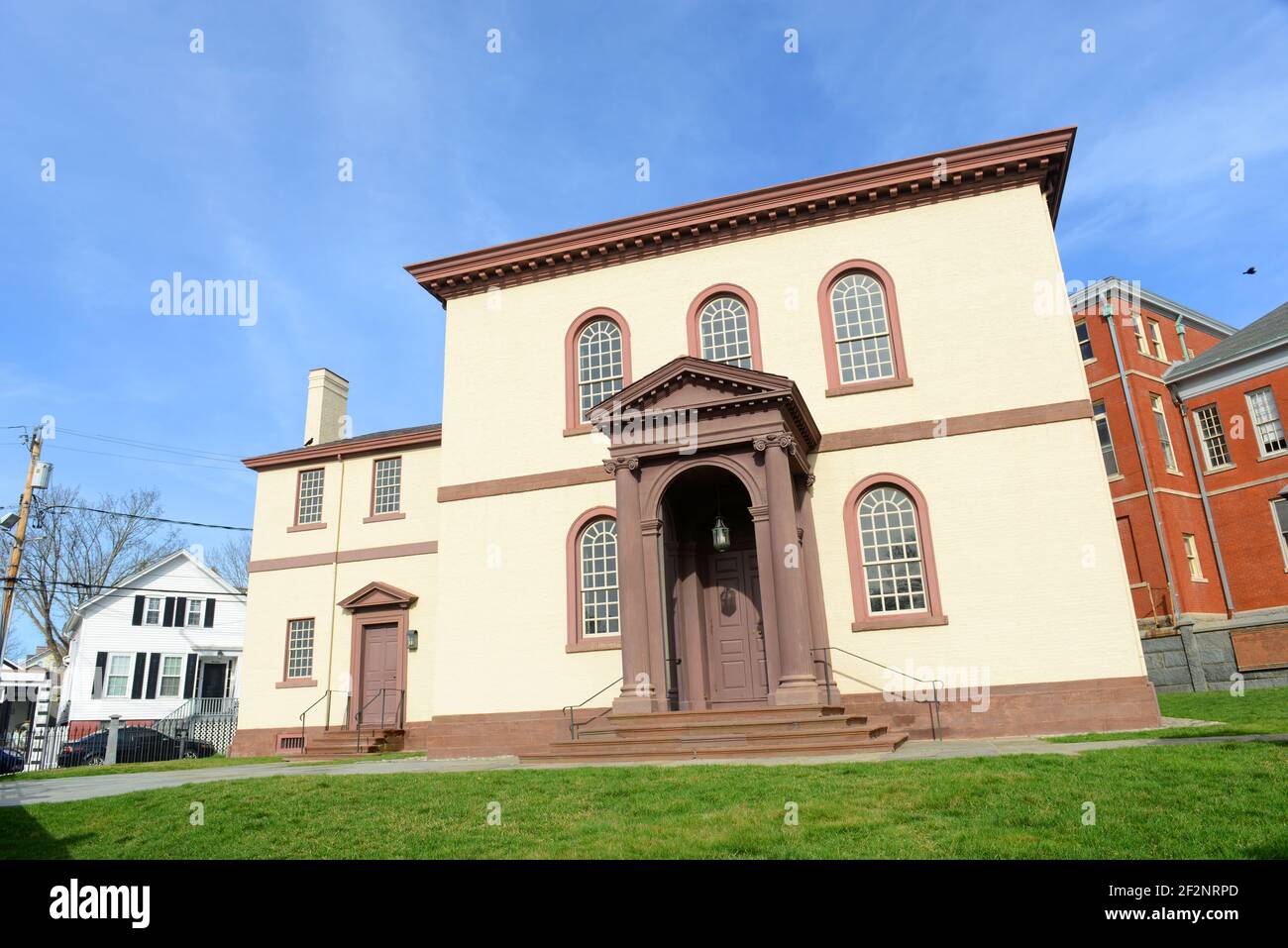 Newport County Courthouse (Florence K. Murray Judicial Complex) is an historic building at Washington Square in downtown Newport, Rhode Island RI, USA Stock Photo