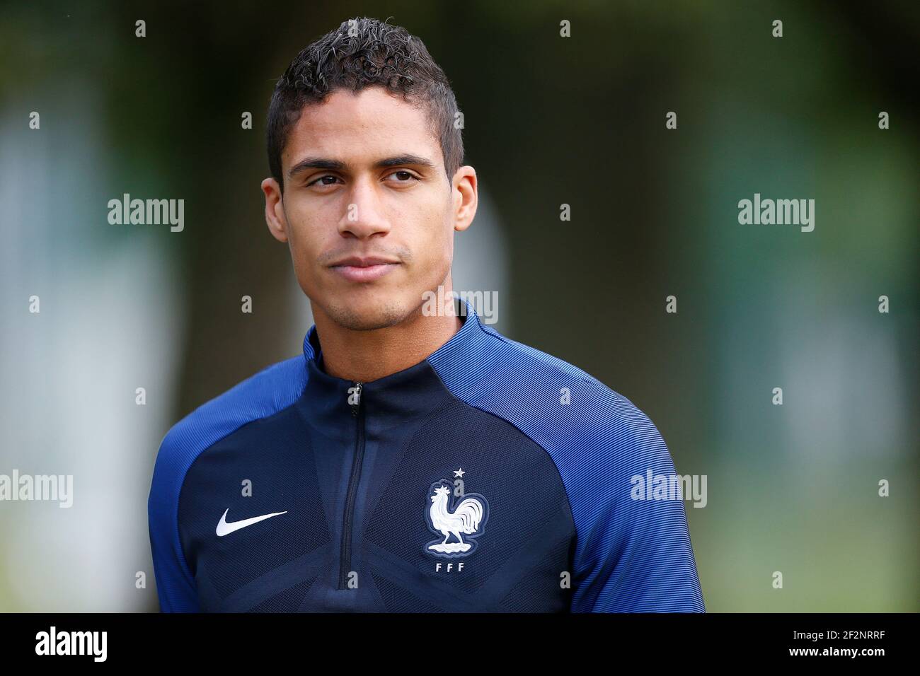 Raphael Varane during the training of the team of France before the FIFA  World Cup qualifying