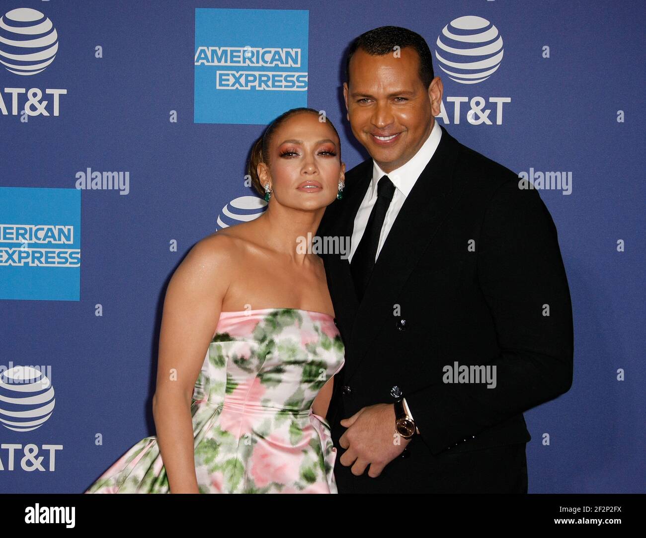 PALM SPRINGS, CALIFORNIA - JANUARY 02: Jennifer Lopez and Alex Rodriguez attend the 31st Annual Palm Springs International Film Festival Film Awards Gala at Palm Springs Convention Center on January 02, 2020 in Palm Springs, California. Photo: CraSH/imageSPACE/MediaPunch Stock Photo
