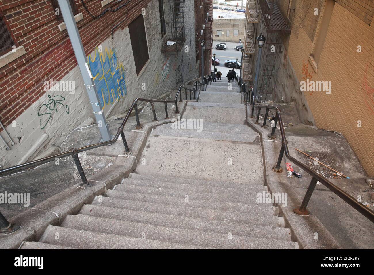 The ‘Joker Stairs’ in the Bronx Stock Photo Alamy