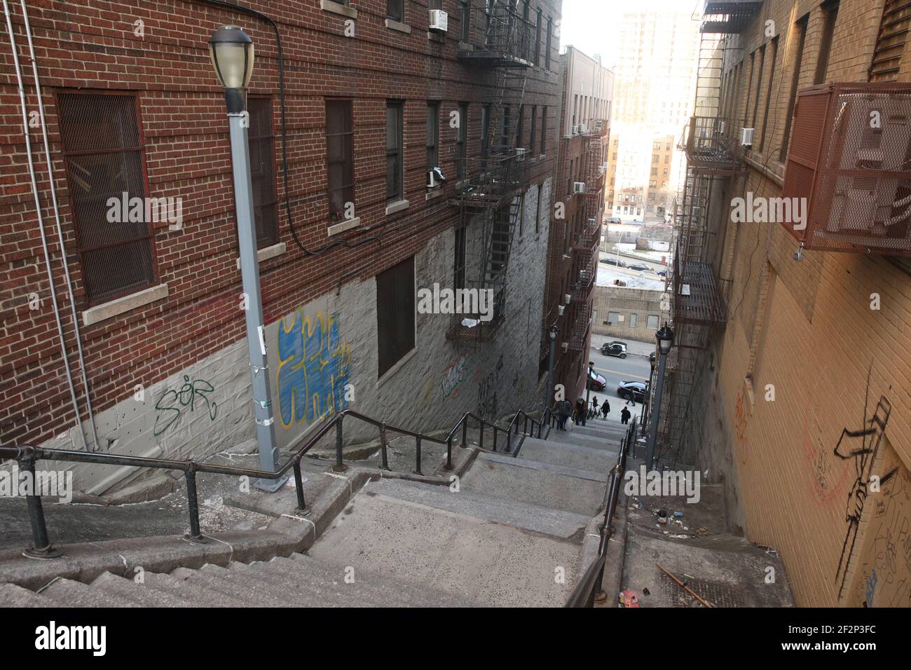 The ‘Joker Stairs’ in the Bronx Stock Photo Alamy