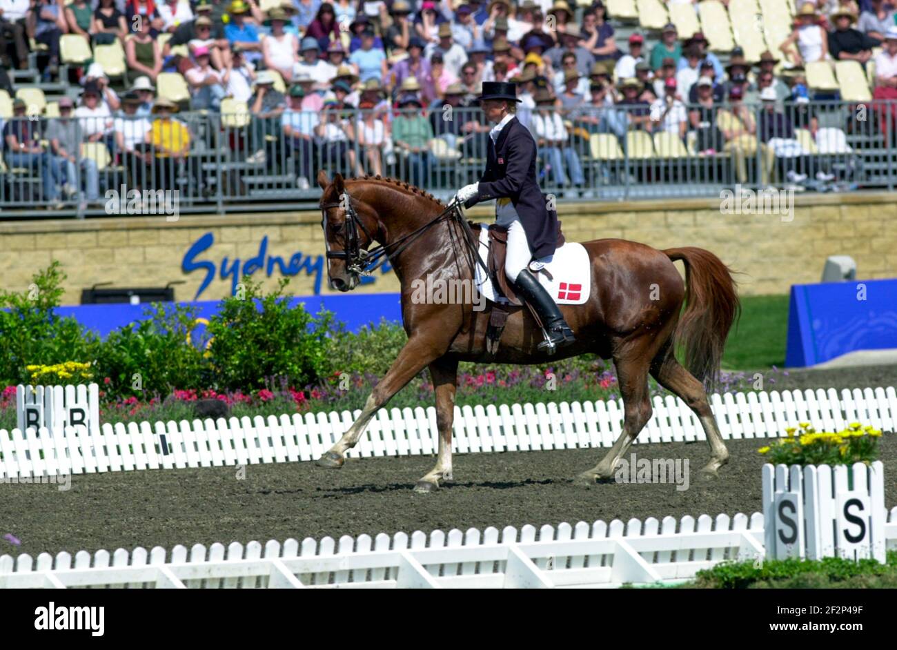 Olympic Games, Sydney 2000Lone Jorgensen (DEN) riding FWB Kennedy Stock Photo