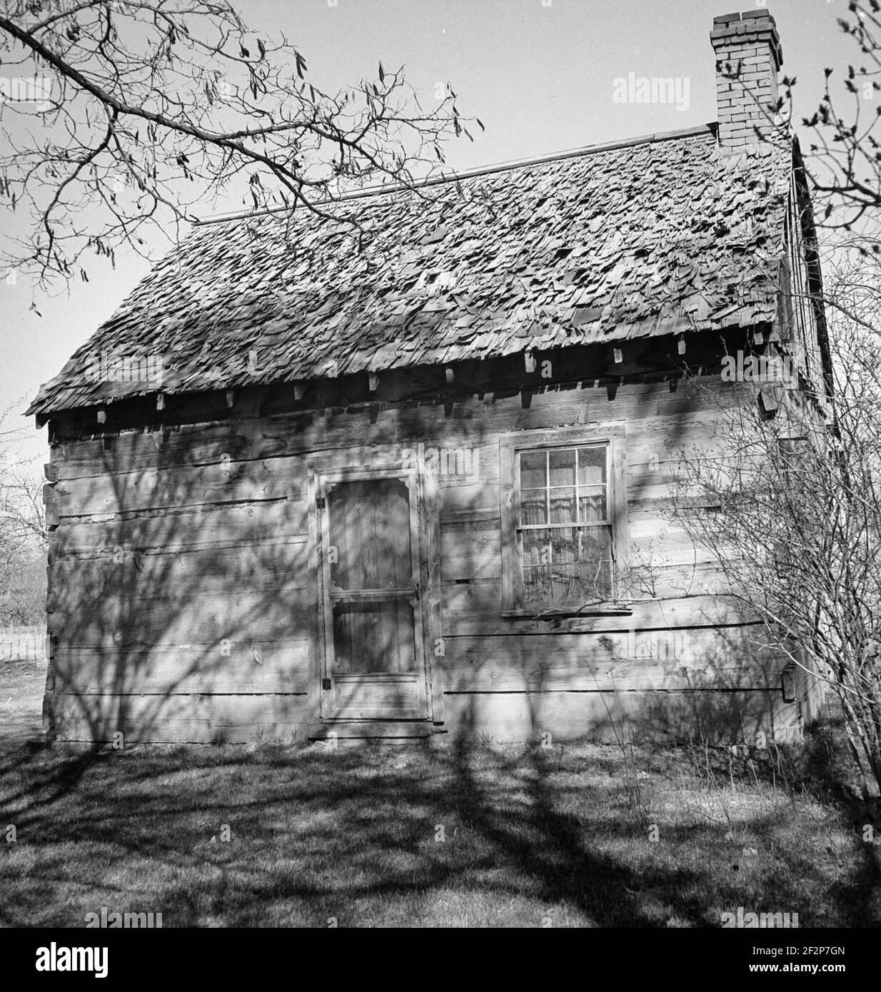 Village dwelling. Escalante, Utah. April 1936 . Photograph by Dorothea Lange. Stock Photo