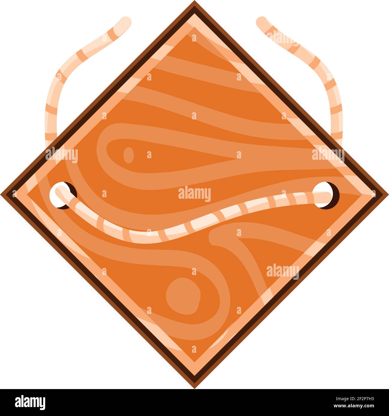 signboard hanging on rope isolated Stock Vector Image & Art - Alamy