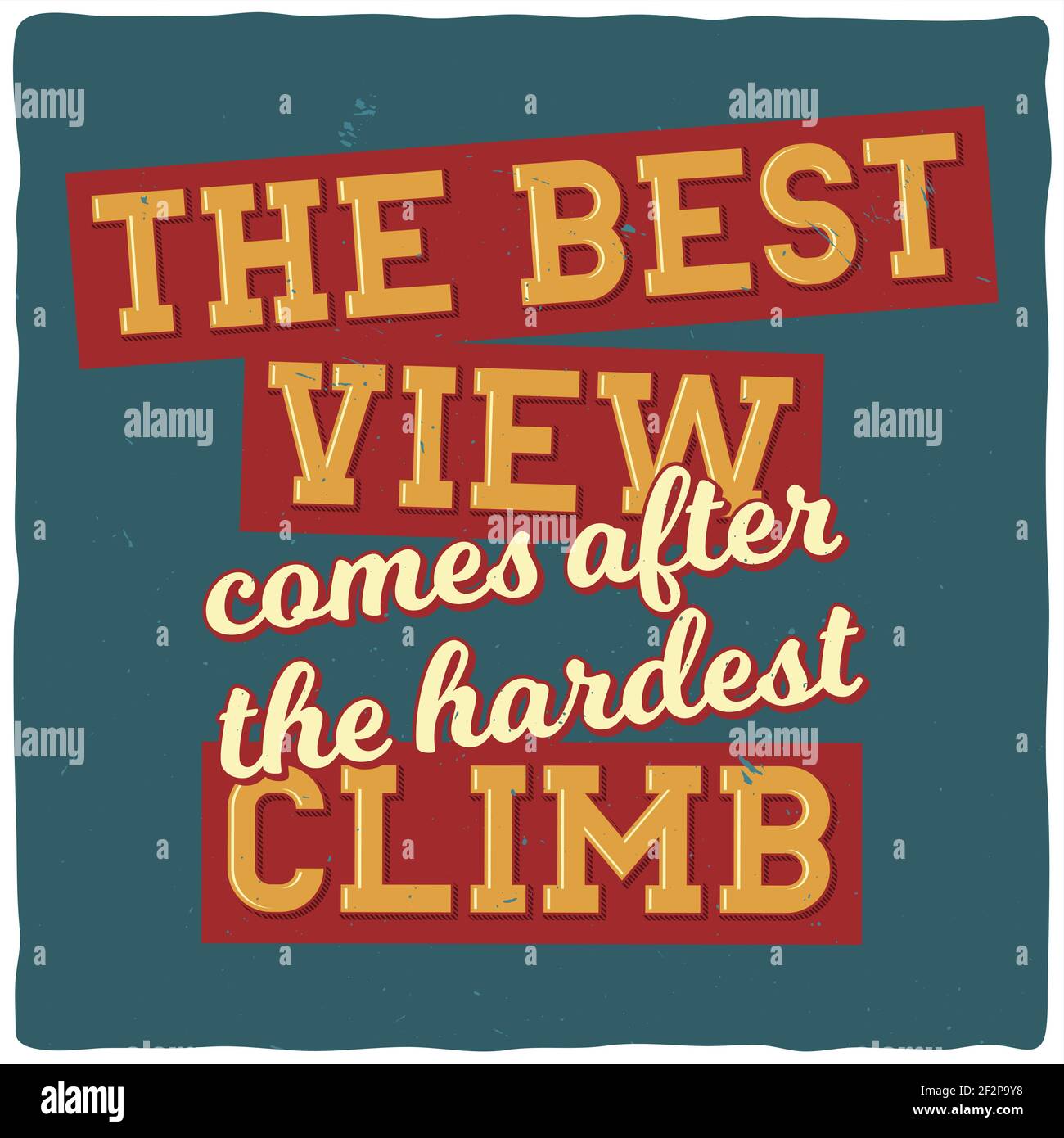 Motivational poster. Inspirational quote design Stock Vector Image