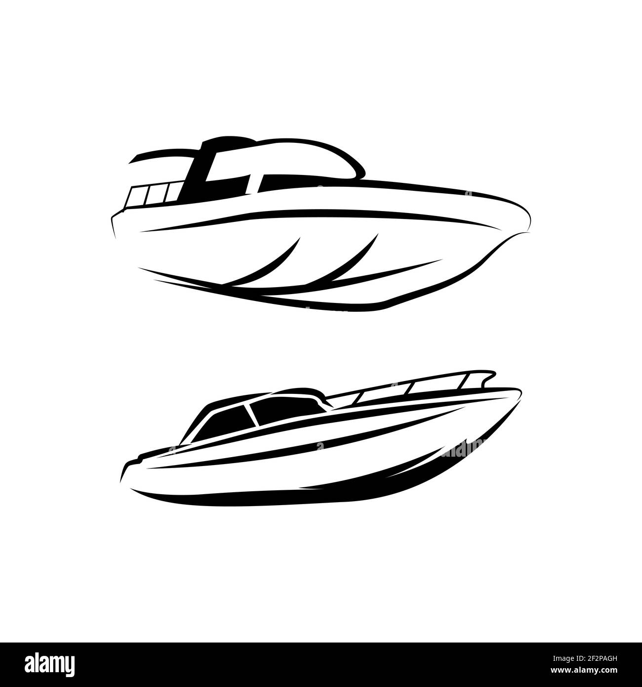 Boat Logo Design Template Vector Graphic Branding Element.EPS 10 Stock Vector
