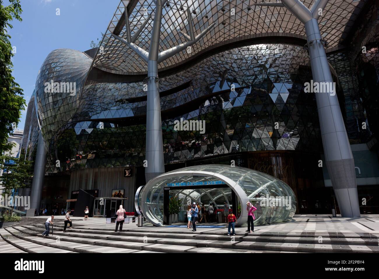 Singapore The upscale Ion Orchard mall on Orchard Road. Stock Photo