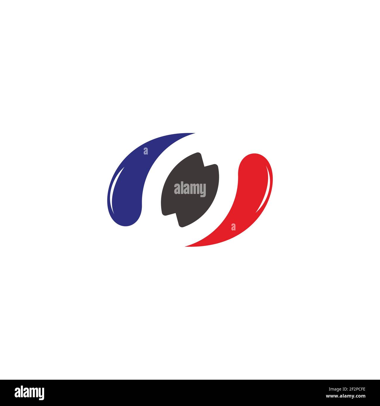 circle round motion arrows simple logo vector Stock Vector