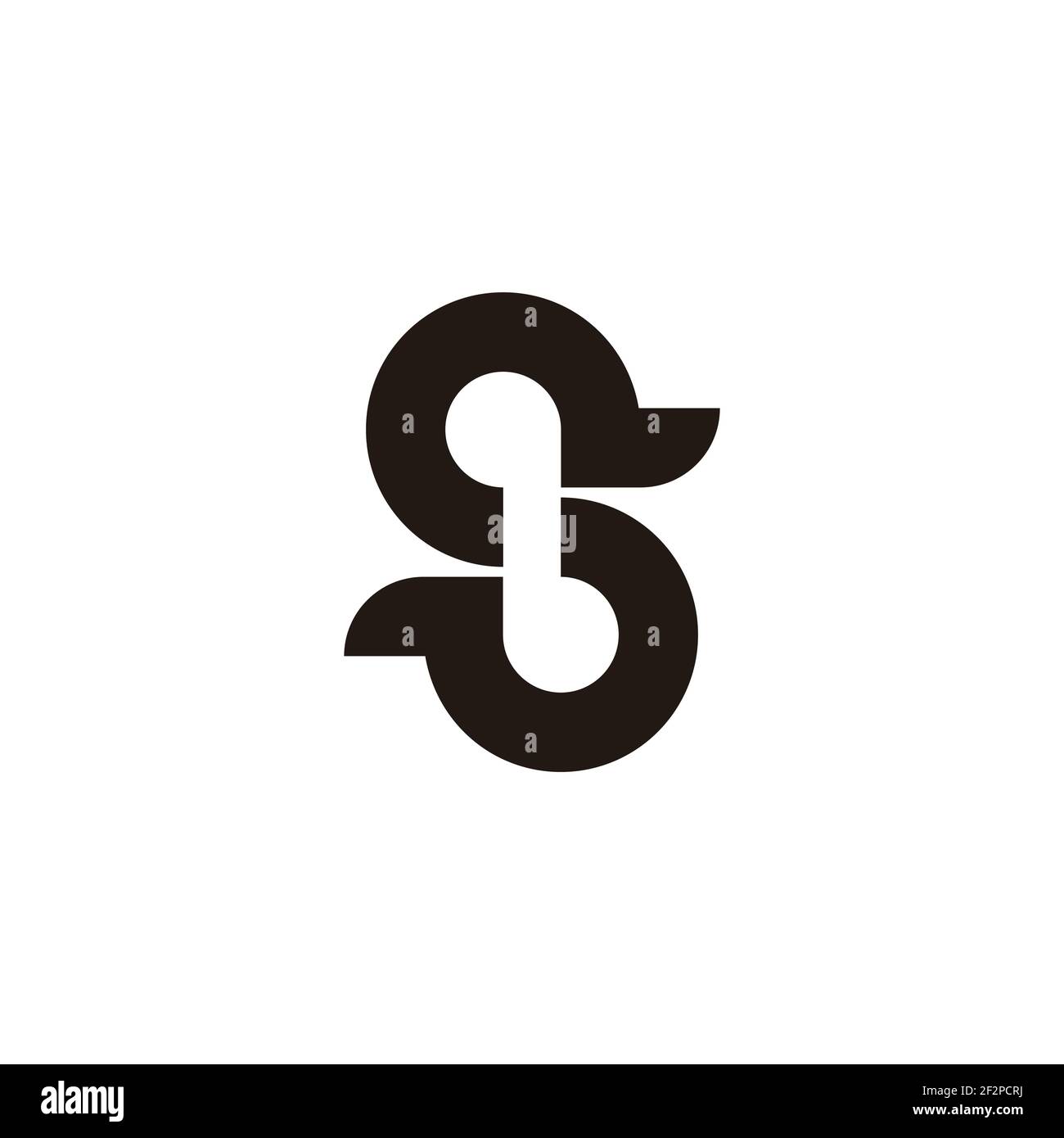 letter s abstract motion curves design logo vector Stock Vector
