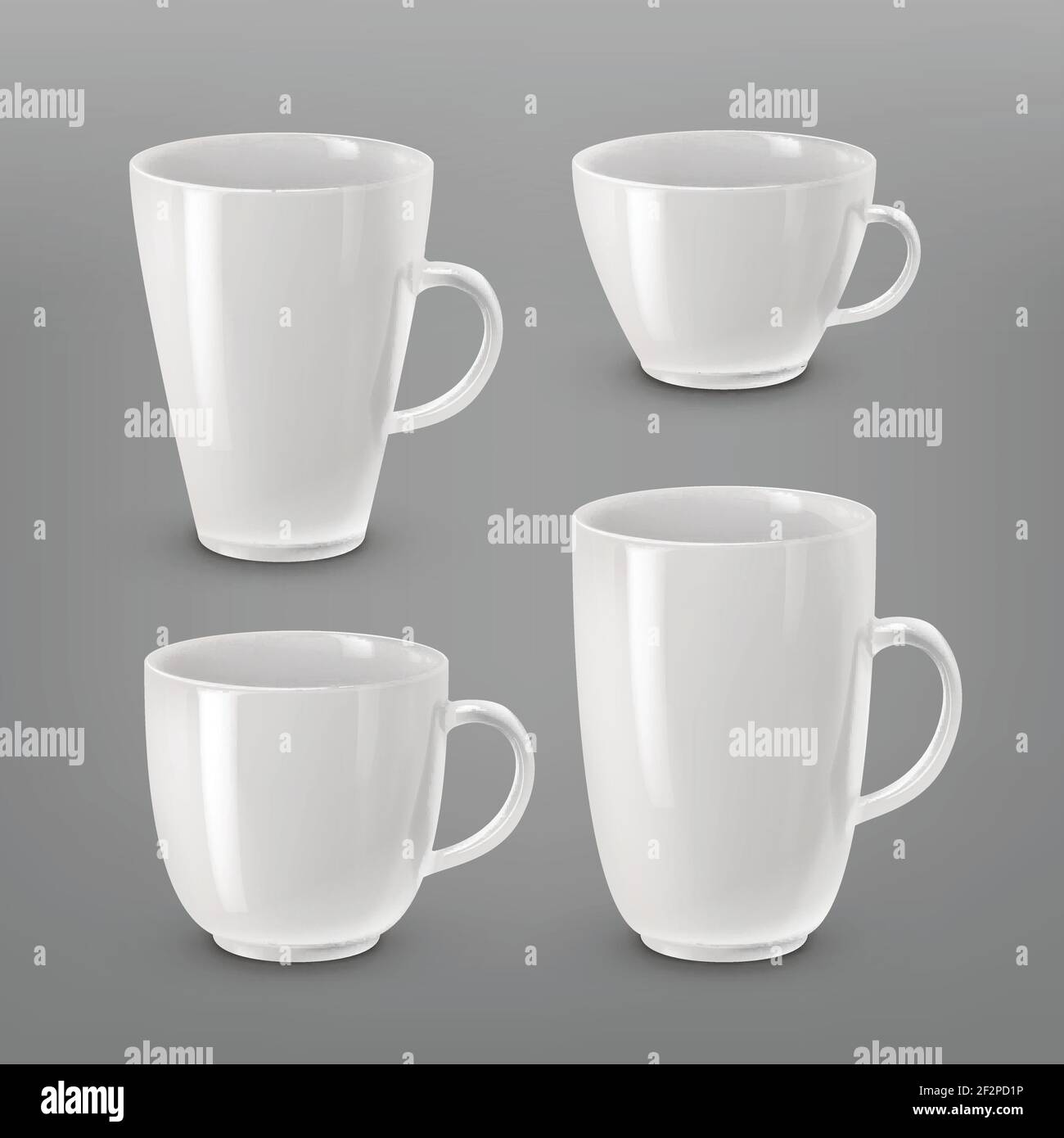 Coffee mugs handle Stock Vector Images - Alamy