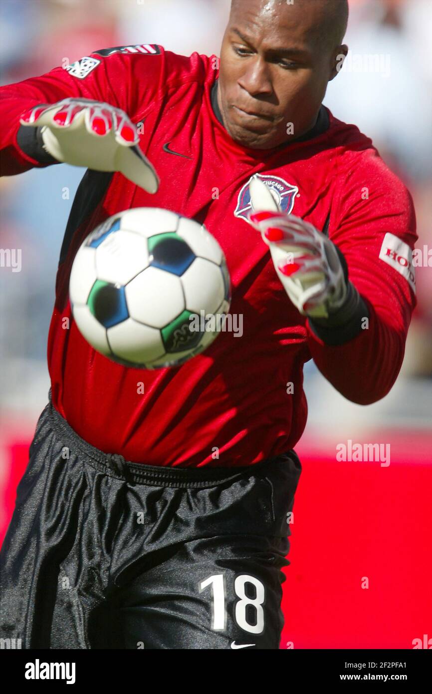 Zach Thornton, Chicago Fire, 5/19/02 Stock Photo