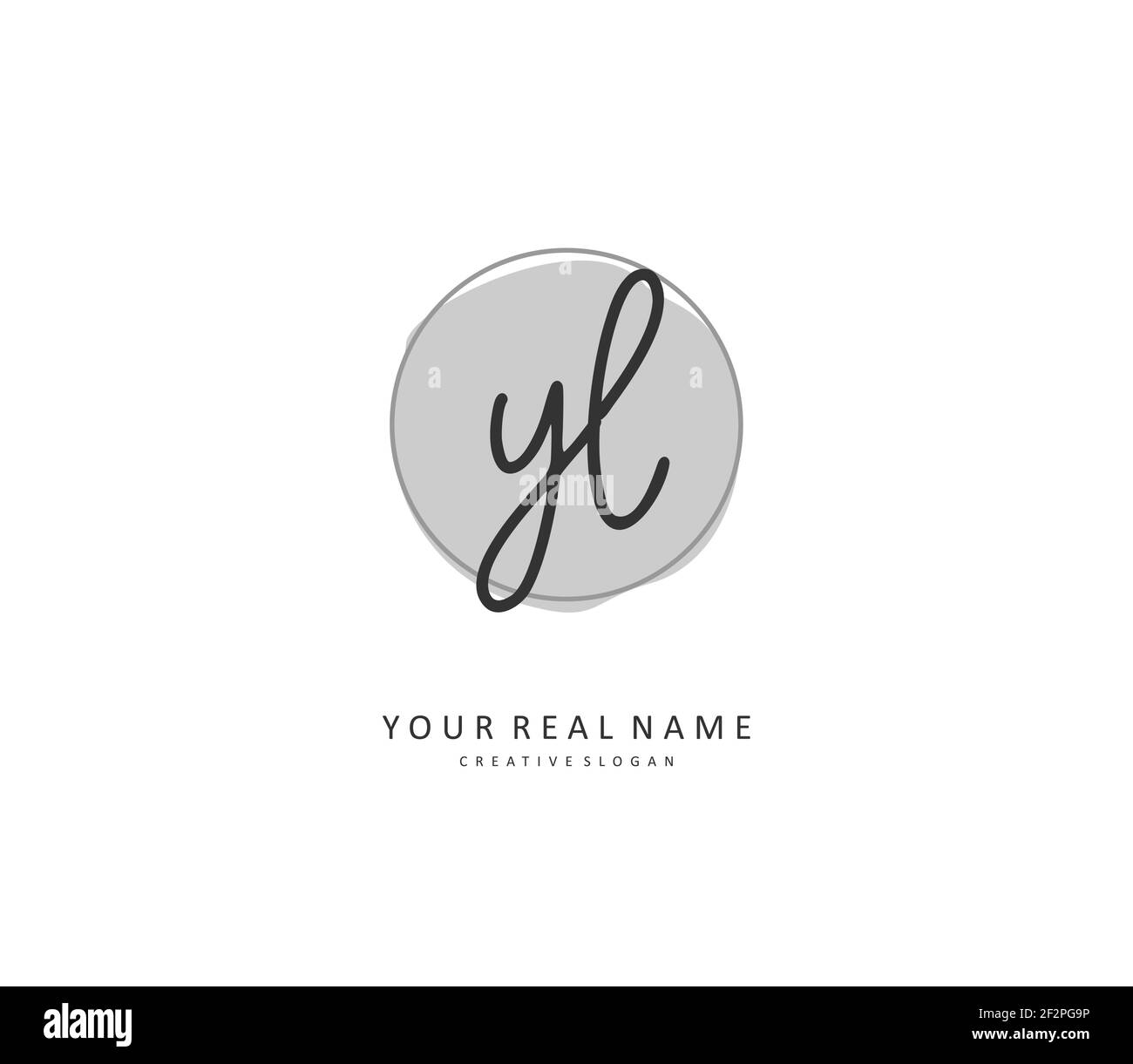YL logo design vector template