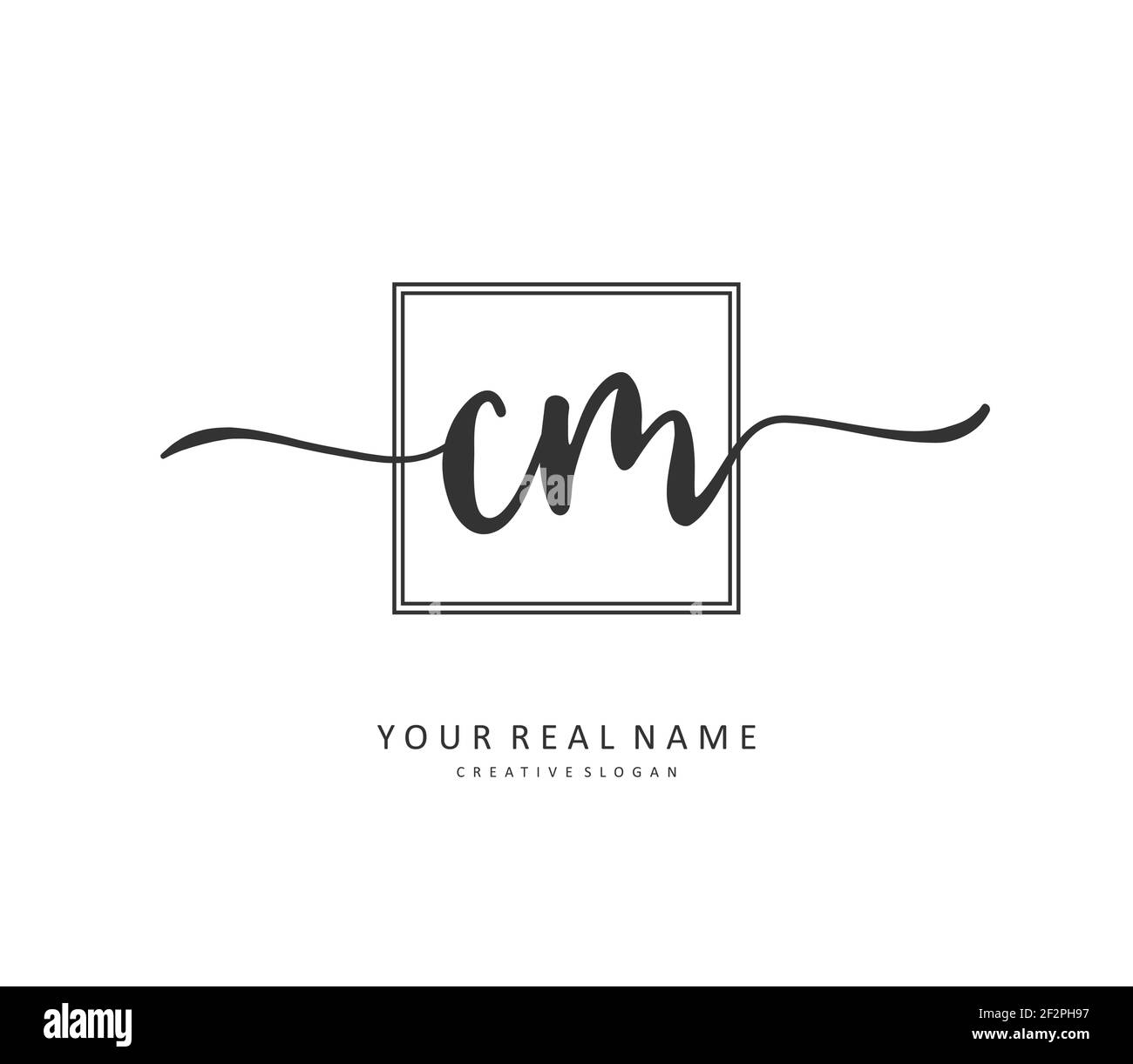 Cm initials logo Black and White Stock Photos & Images Alamy