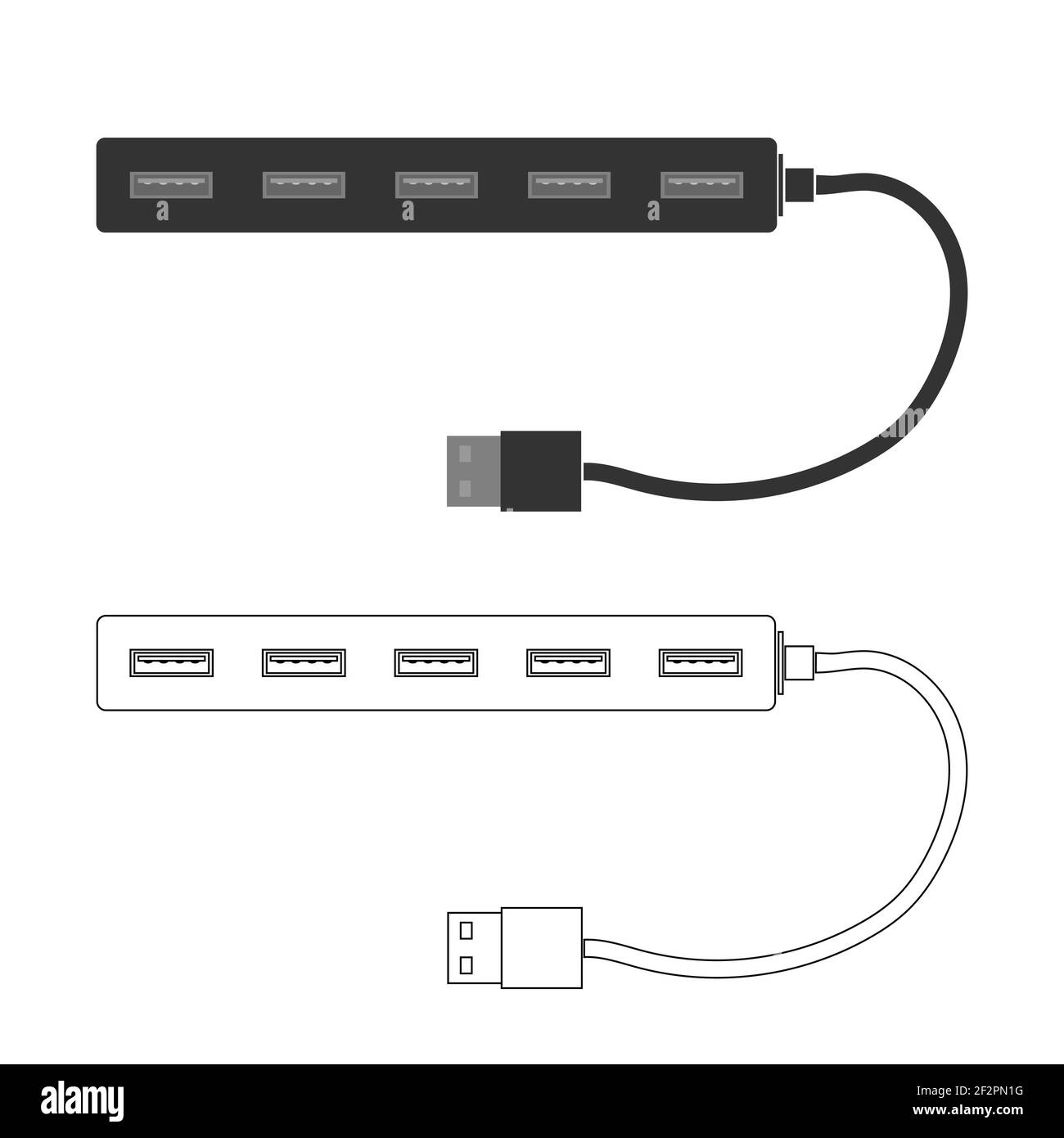 Splitter usb Stock Vector Images - Alamy
