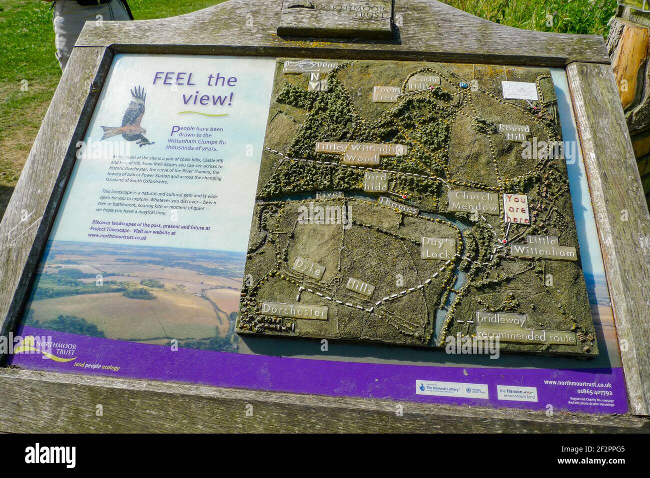 Dorchester On Thames Map River Thames: 'Feel The View'—Braille Map Of The Thames Around Dorchester  Stock Photo - Alamy