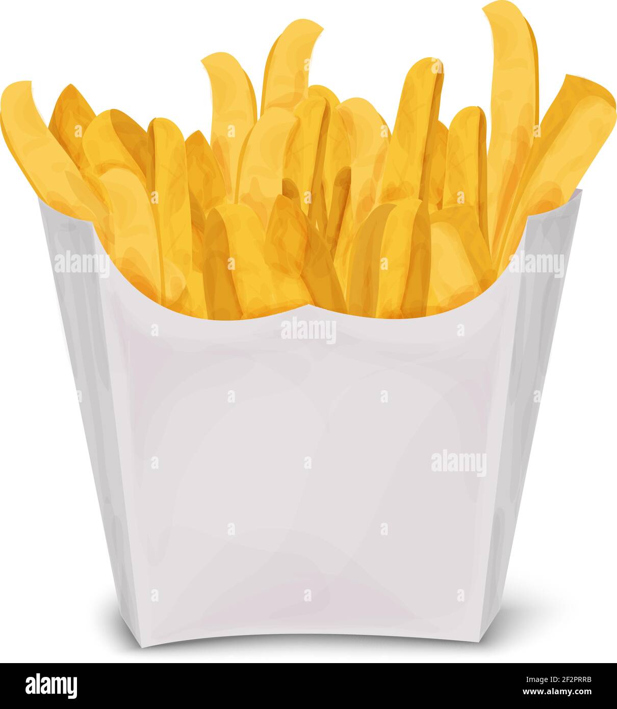 French fries in a paper bag stock Royalty Free Vector Image
