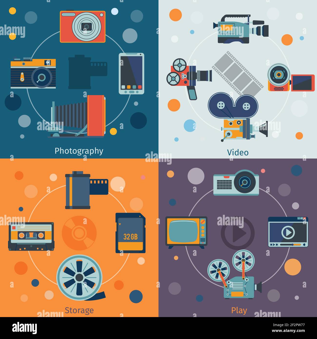 Vintage social media icons set Stock Vector Images - Alamy
