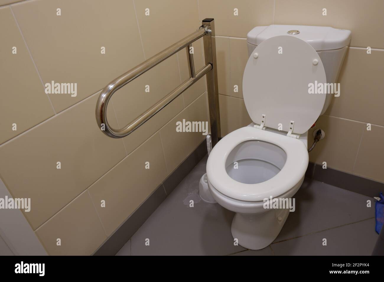 toilet with a device for people with disabilities,invalids Stock Photo Alamy