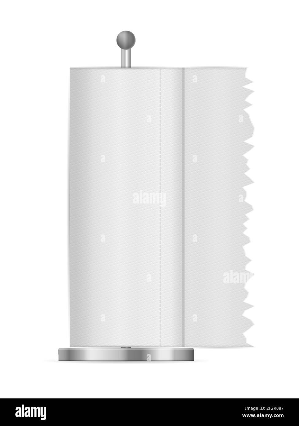 Kitchen paper on a white background. Vector illustration Stock Photo