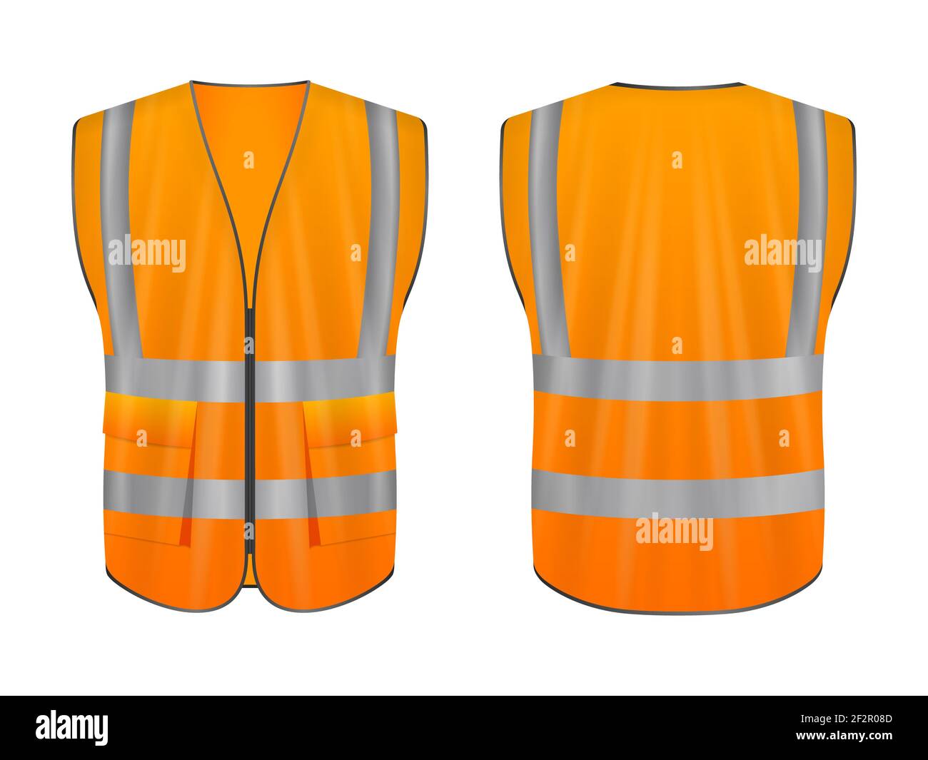 Safety vest set on a white background. Vector illustration Stock Photo ...