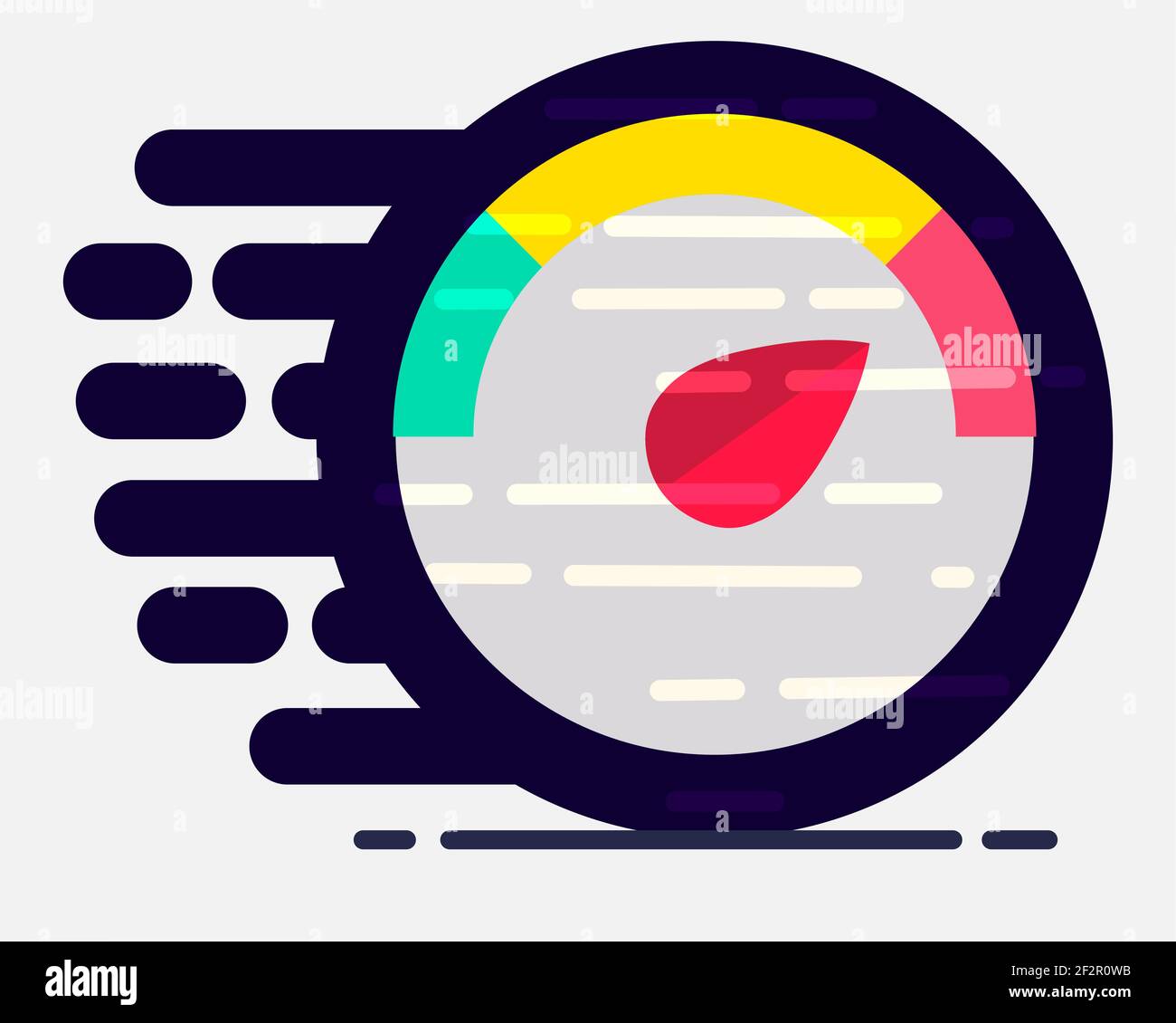 speedometer concept icon vector illustration Stock Vector