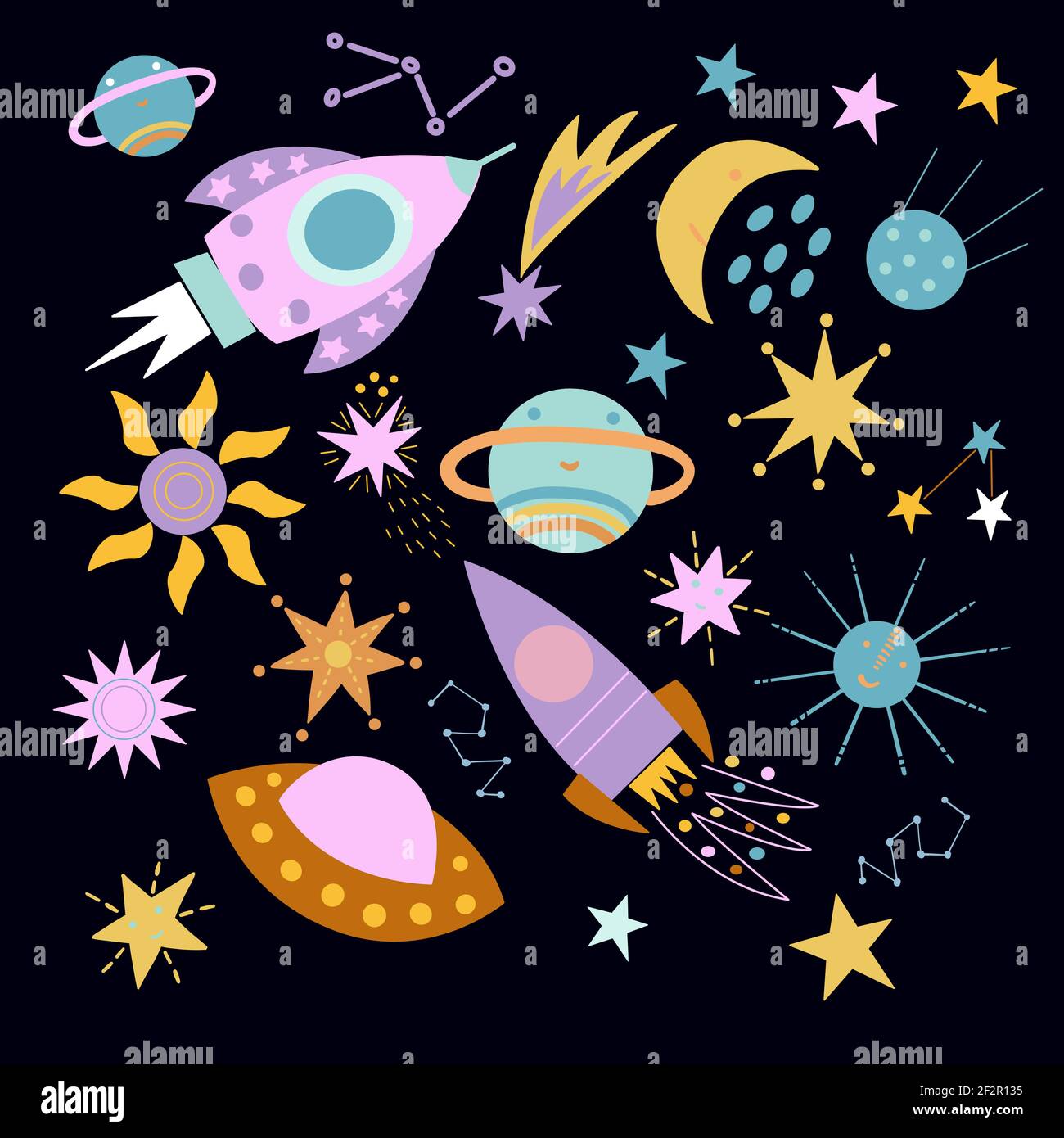 Cartoon space hi-res stock photography and images - Alamy
