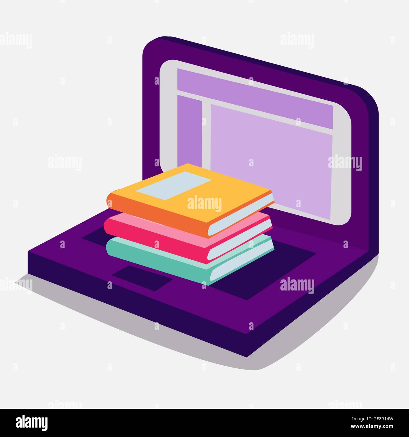 online education concept icon vector illustration Stock Vector