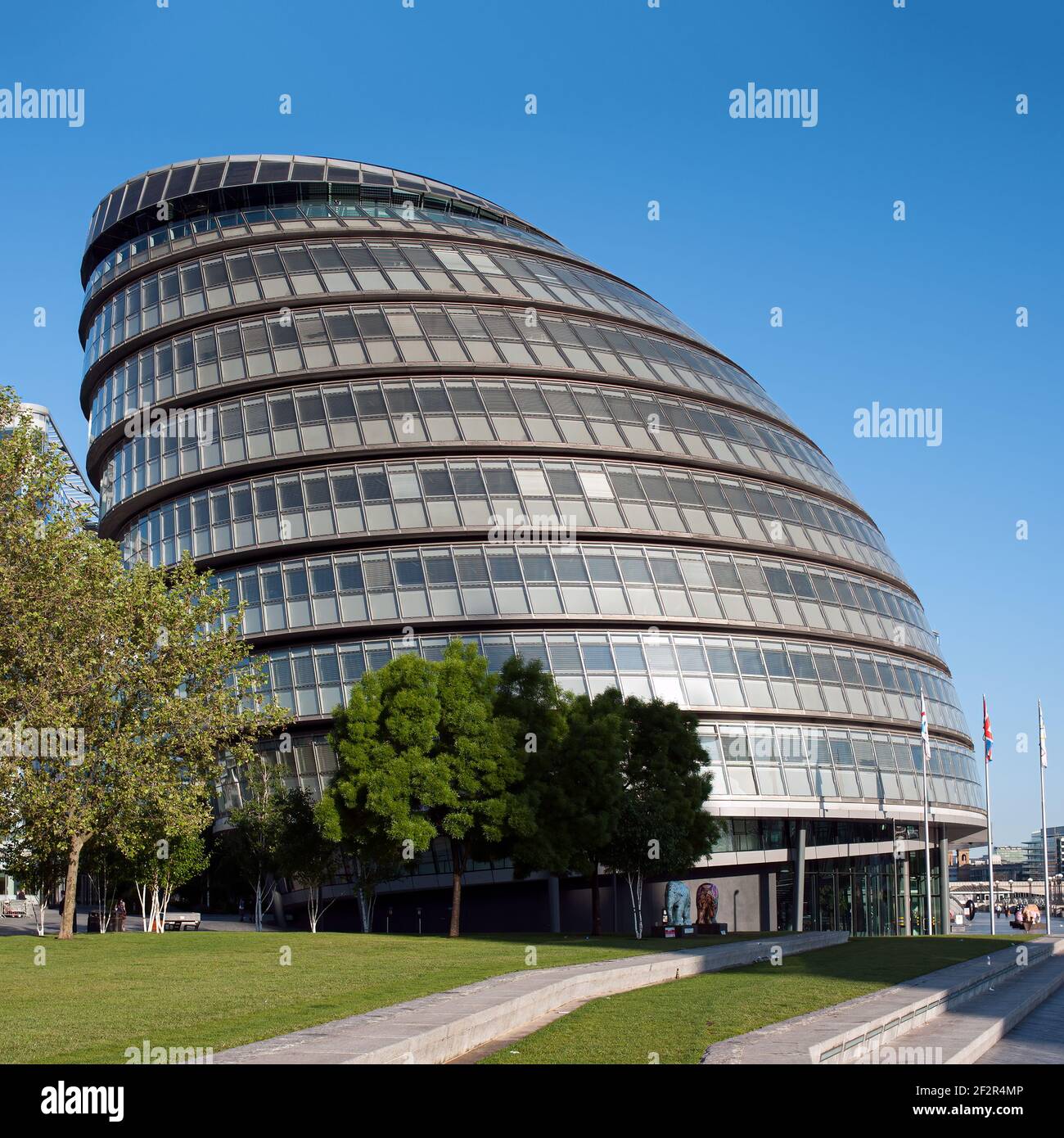 LONDON, UK - MAY 24, 2010:  Exterior view of City Hall Stock Photo