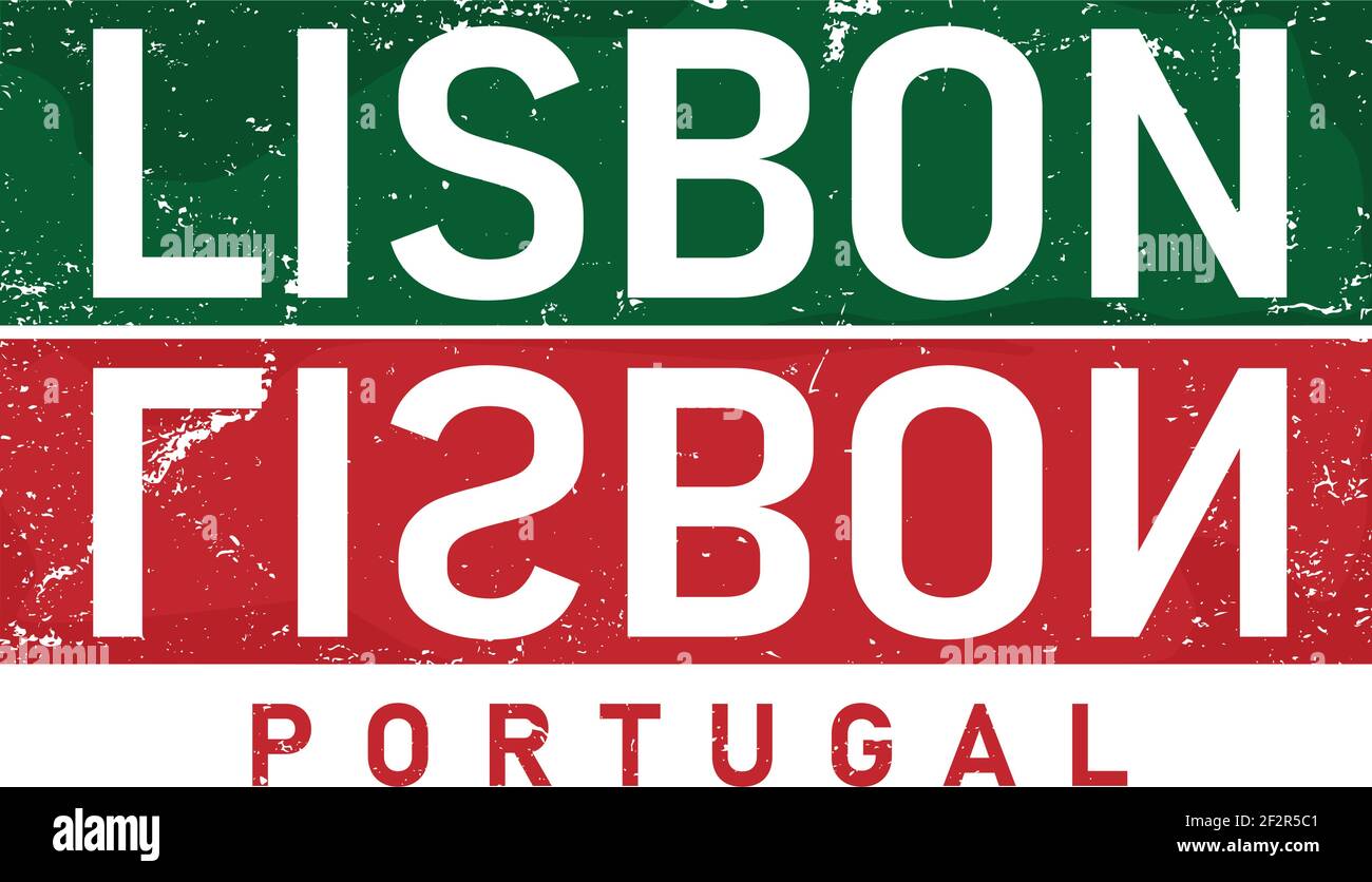 Lisbon concept in vintage graphic style for t-shirt and other print ...