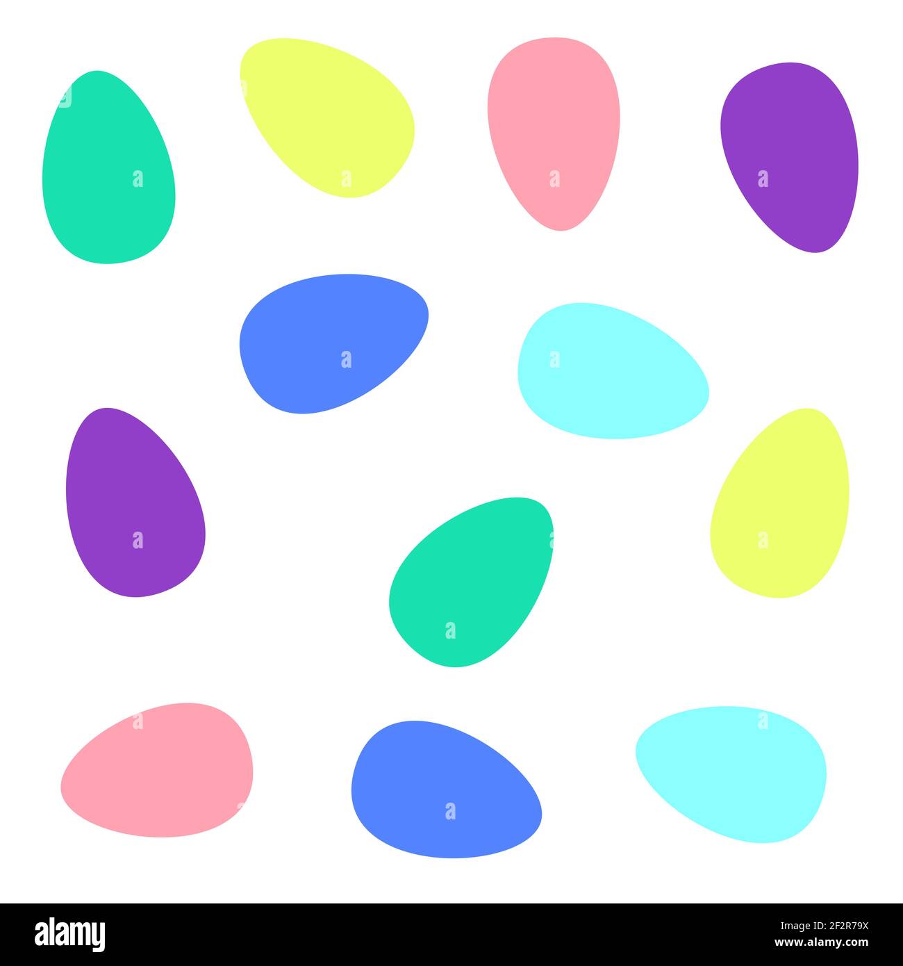 Seamless pattern with colorful Easter eggs vector Stock Vector Image ...