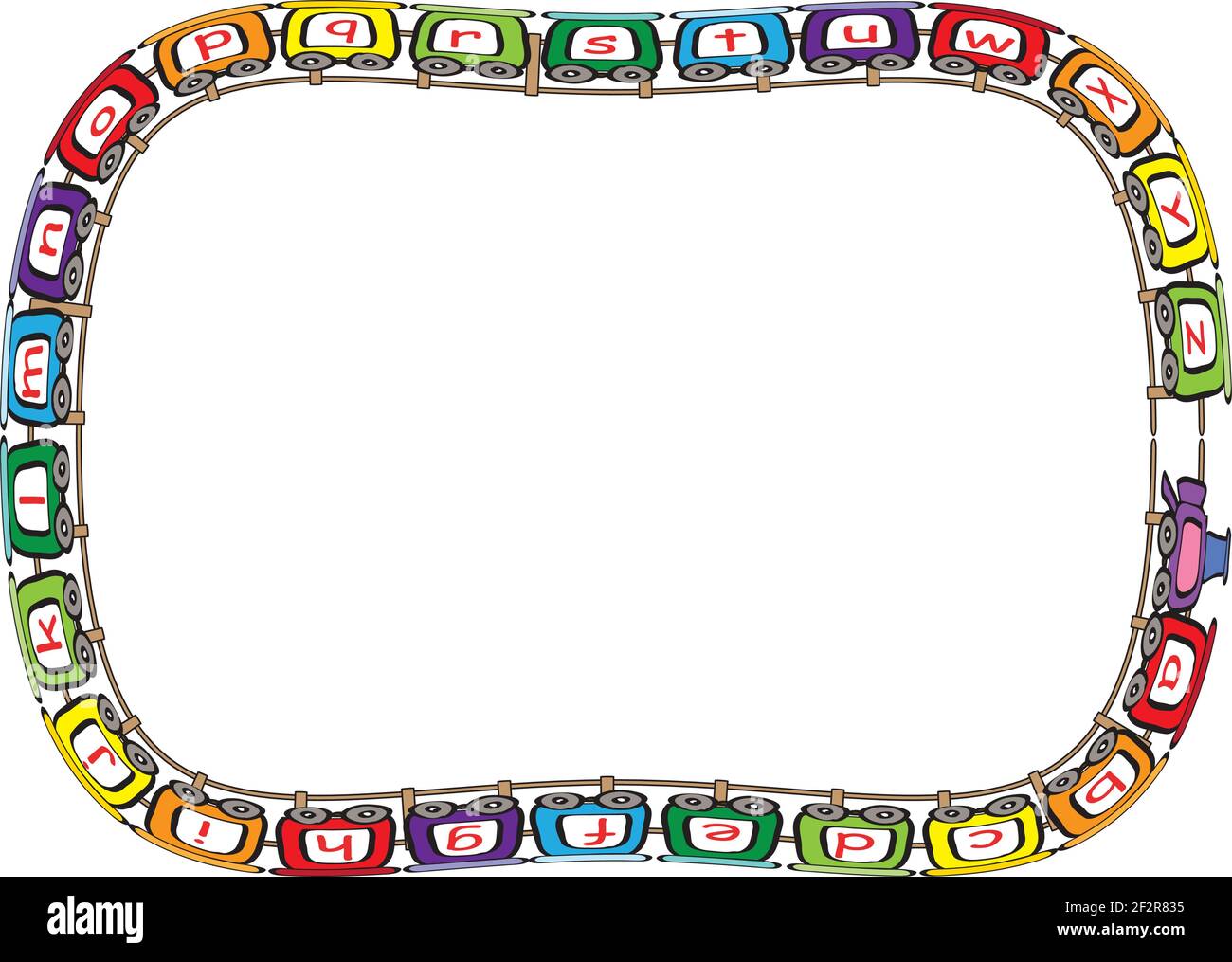 English alphabet toy train background logo Stock Vector Image & Art - Alamy