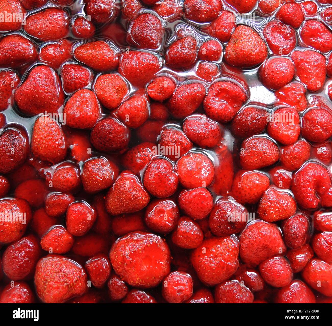 Fresh Fruits Boiled For Strawberry Jam Stock Photo Alamy