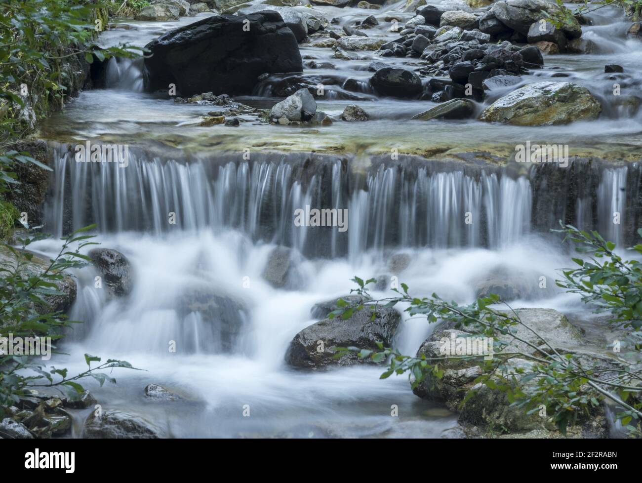 Obersalzberg Waterfall landscape beautiful water falling on mountains ...