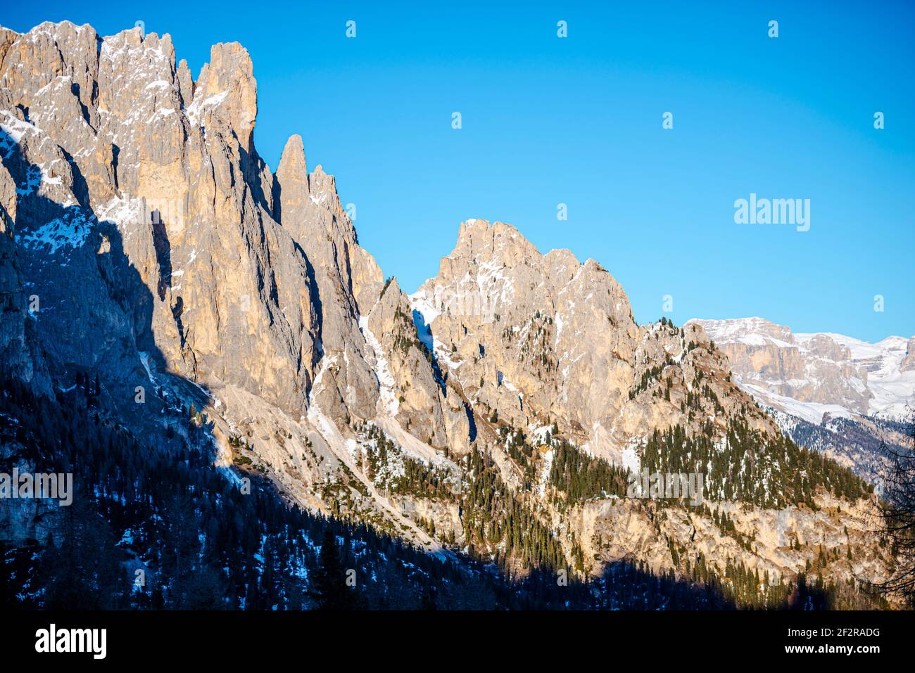 Winter landscape in Dolomites Mountains Stock Photo - Alamy