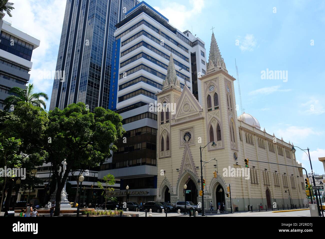 Ecuador Guayaquil - Catholic church San Francisco - Iglesia de San Francisco Stock Photo